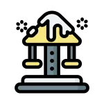 Carnival Carousel Circus Winter Snow SVG Icon